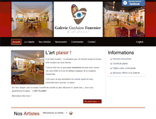 Tablet Screenshot of galerieguylainefournier.com